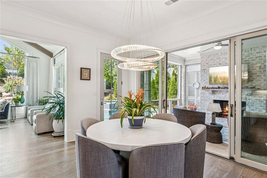 Furnished interior view inside a new home in , Alpharetta (Image 13).