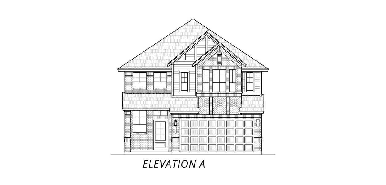 Exterior rendering of this home design in Stillwater Ranch, San Antonio, TX (Image 5).