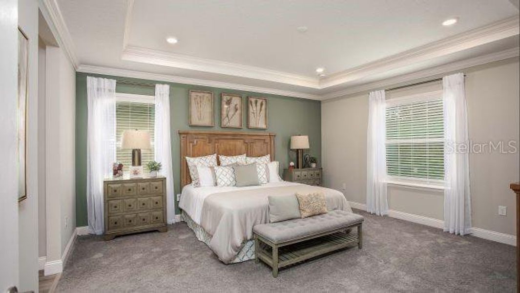 Furnished interior view inside a new home in The Reserve At Hammock Oaks, Lady Lake (Image 14). Furnished interior view inside a new home in The Reserve At Hammock Oaks, Lady Lake (Image 14).