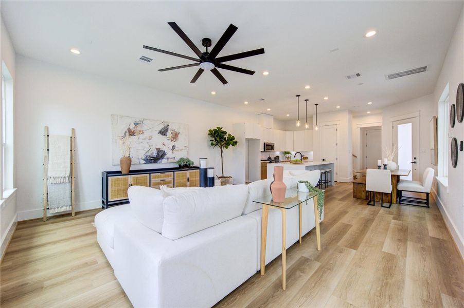 Furnished interior view inside a new home in , Houston (Image 34).