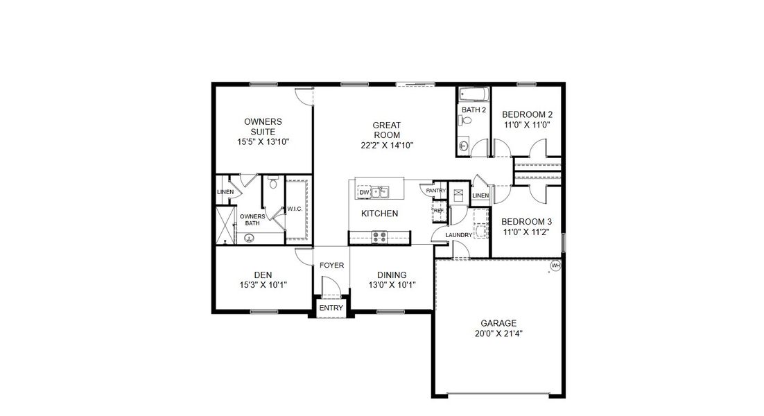 2D floor plan layout of this home in Port Charlotte, Port Charlotte, FL (Image 4).