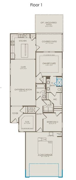 Compass Floorplan at Del Webb Barton Village 55+ Active Adult Community in Lebanon, TN