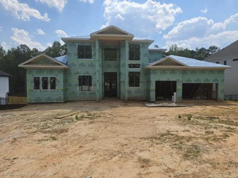 In-progress construction of a new home in , Flowery Branch, GA (Image 3).