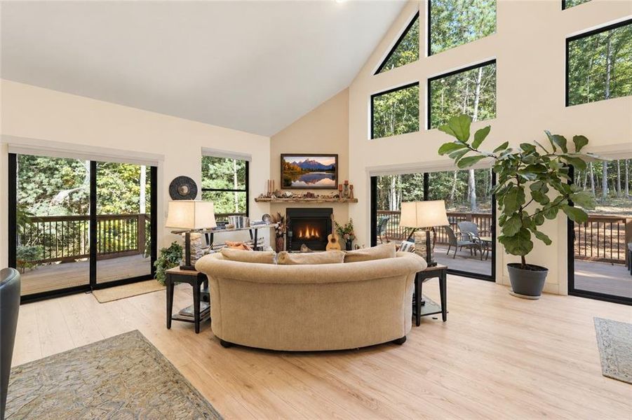 Furnished interior view inside a new home in , Ellijay (Image 32).