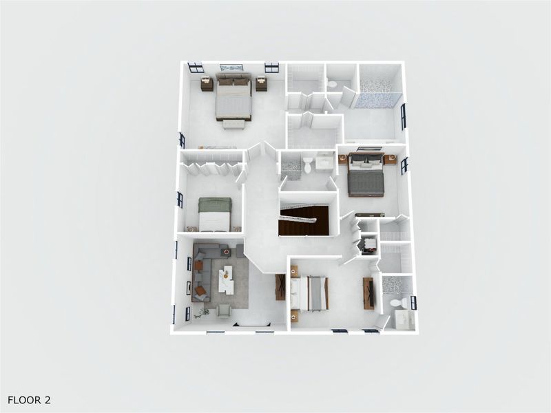 2D floor plan layout of this home in , Miami, FL (Image 5).