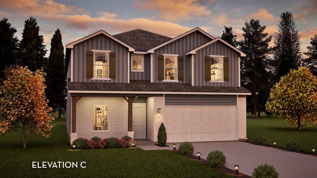 Representative exterior photo of a completed home built from the Concho by CastleRock Communities in Brush Creek, Fairview, TN (Image 19).