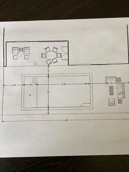 2D floor plan layout of this home in Southern Hills Plantation, Brooksville, FL (Image 4).