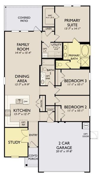 2D floor plan layout of this home in Patterson Ranch, Georgetown, TX (Image 5). 2D floor plan layout of this home in Patterson Ranch, Georgetown, TX (Image 5).