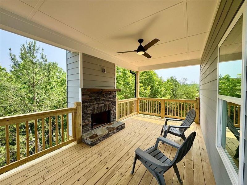 Exterior details and patio area of a home in , Lula (Image 16).