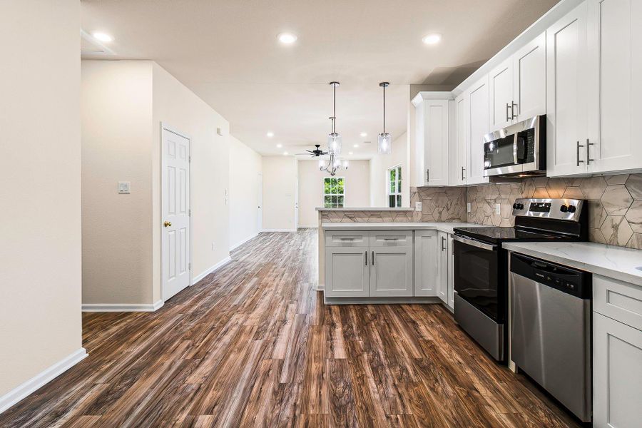 Furnished interior view inside a new home in , Livingston (Image 3). Furnished interior view inside a new home in , Livingston (Image 3).