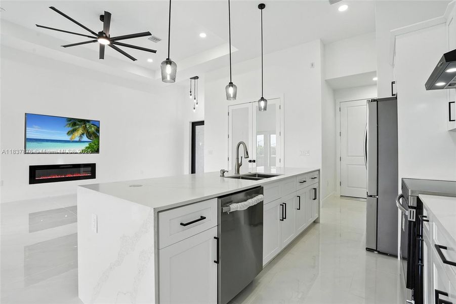 Furnished interior view inside a new home in , Cape Coral (Image 4). Furnished interior view inside a new home in , Cape Coral (Image 4).