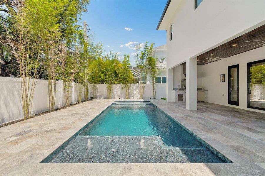 Exterior details and patio area of a home in , Tampa (Image 30).