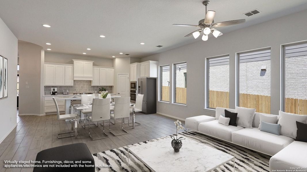 Furnished interior view inside a new home in Ladera 40', San Antonio (Image 14). Furnished interior view inside a new home in Ladera 40', San Antonio (Image 14).