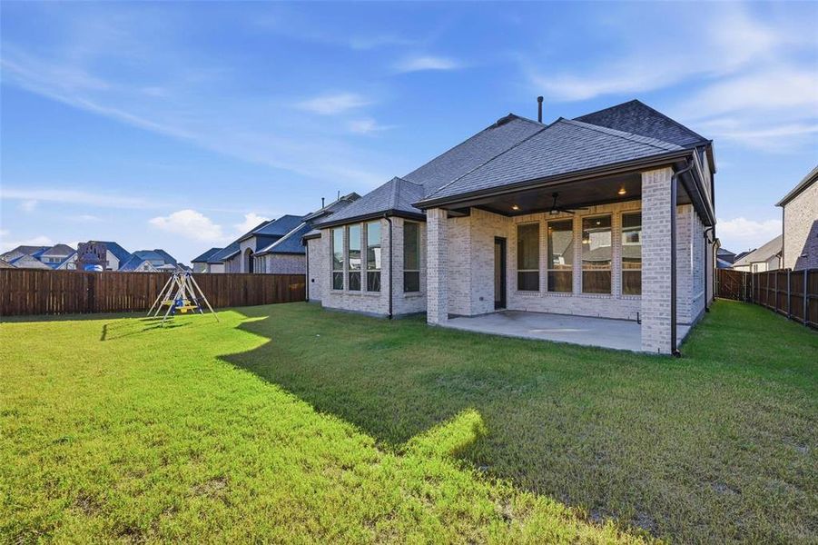 Exterior details and patio area of a home in , Melissa (Image 4). Exterior details and patio area of a home in , Melissa (Image 4).