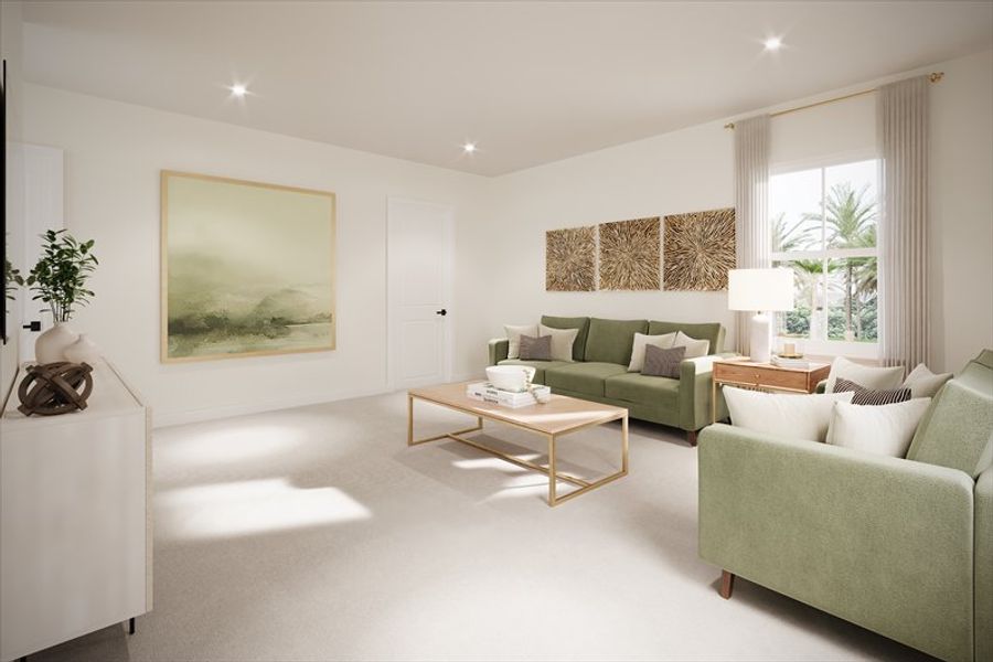 Representative furnished interior of a home built from the Marina by Ryan Homes in Malabar Springs, Palm Bay (Image 5).