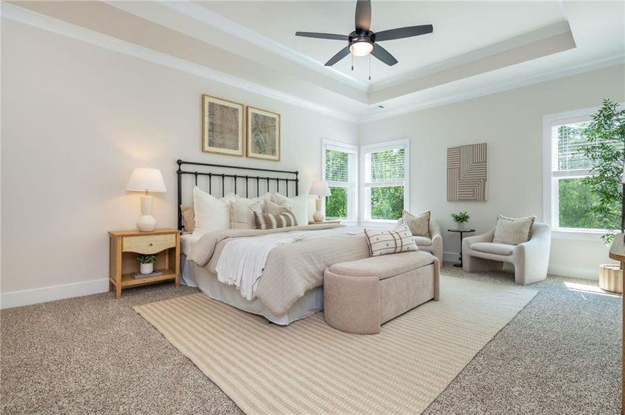 Furnished interior view inside a new home in , Flowery Branch (Image 41). Furnished interior view inside a new home in , Flowery Branch (Image 41).