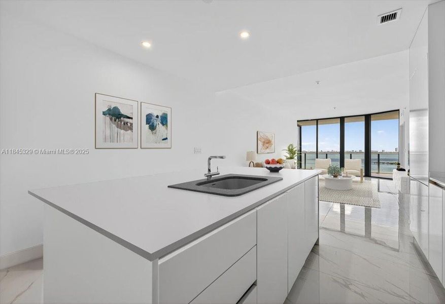 Furnished interior view inside a new home in , Miami (Image 4). Furnished interior view inside a new home in , Miami (Image 4).