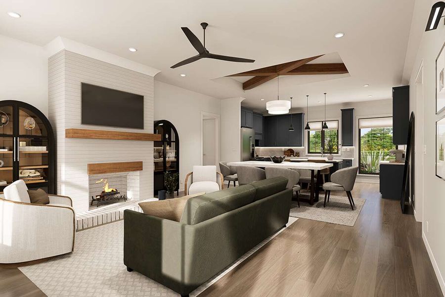 Representative furnished interior of a home built from the Canyon Plan by Zeal Home Builders in Patti Lynn Hills, Paradise (Image 12).