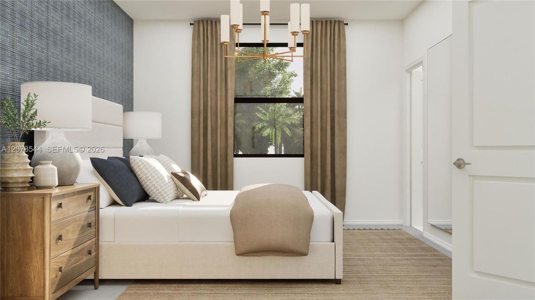 Furnished interior view inside a new home in Pineland Crest, Miami (Image 6). Furnished interior view inside a new home in Pineland Crest, Miami (Image 6).