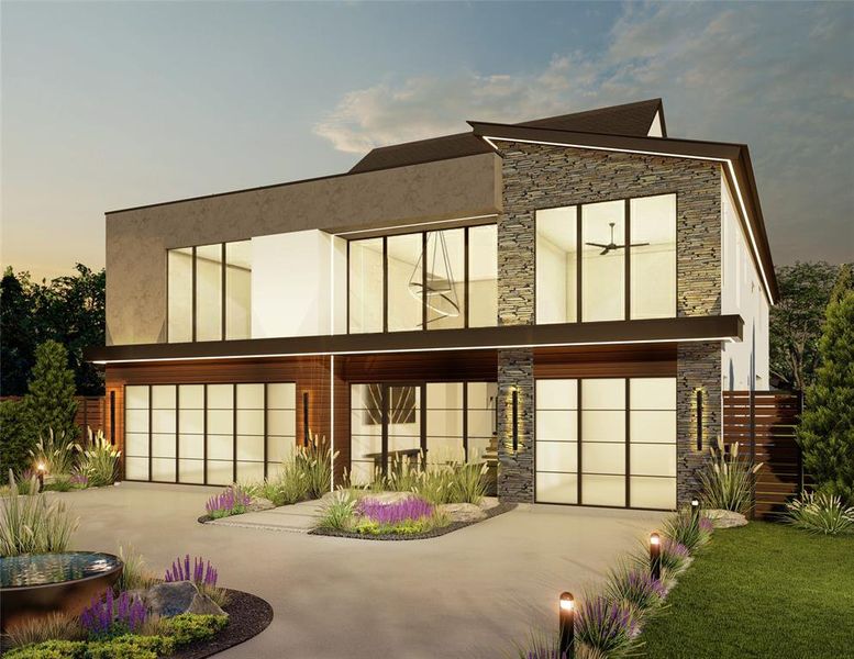 Front exterior of a new home in , Dallas, TX, highlighting curb appeal (Image 1). Front exterior of a new home in , Dallas, TX, highlighting curb appeal (Image 1).