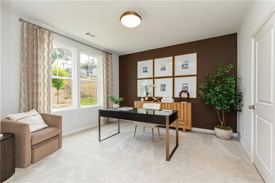 Furnished interior view inside a new home in , Lawrenceville (Image 3). Furnished interior view inside a new home in , Lawrenceville (Image 3).