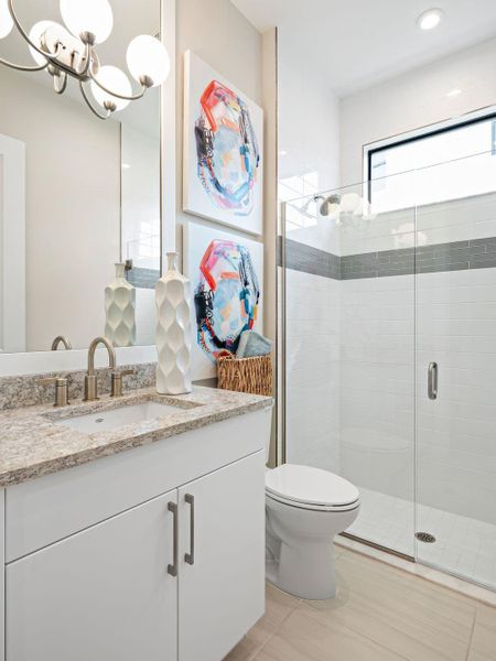 Furnished interior view inside a new home in PGA Village Verano, Port St. Lucie (Image 19).