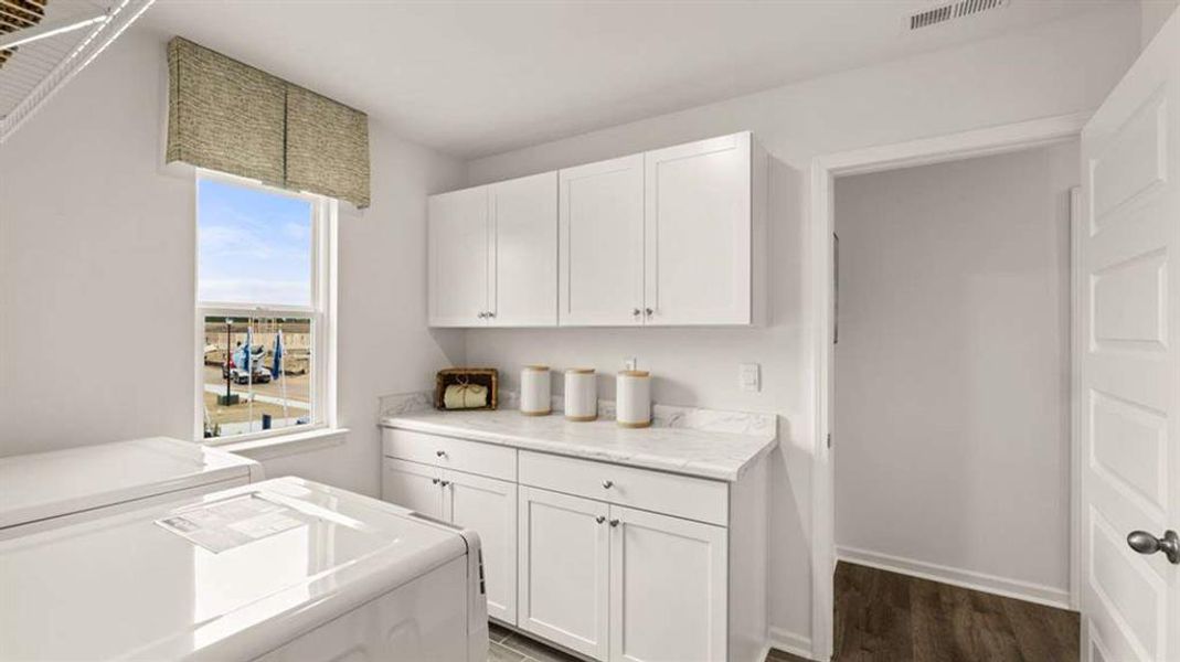 Furnished interior view inside a new home in Heritage Pointe, Senoia (Image 8). Furnished interior view inside a new home in Heritage Pointe, Senoia (Image 8).
