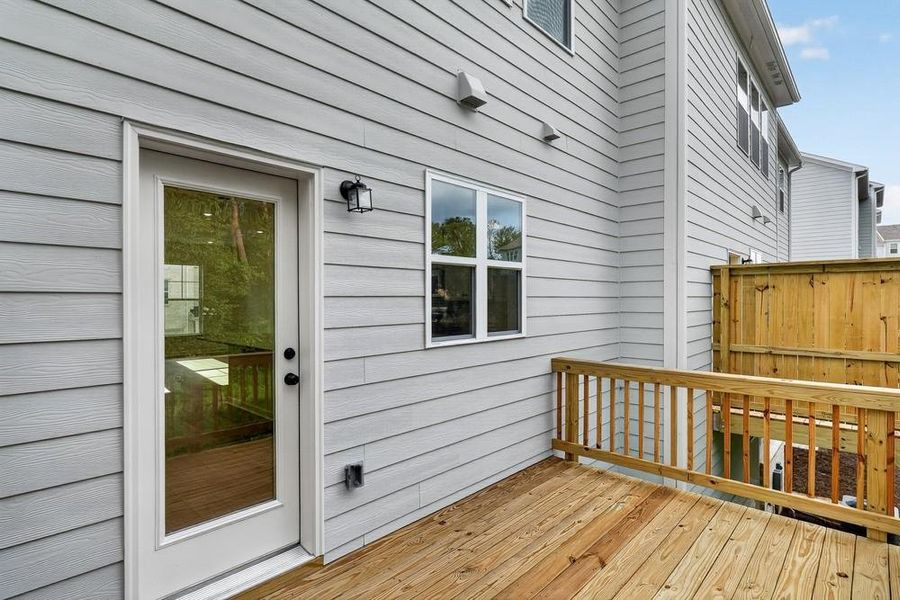 Exterior details and patio area of a home in Somerset at Veterans Memorial, Mableton (Image 3).
