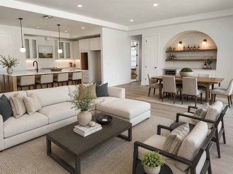 Furnished interior view inside a new home in , Orlando (Image 11). Furnished interior view inside a new home in , Orlando (Image 11).