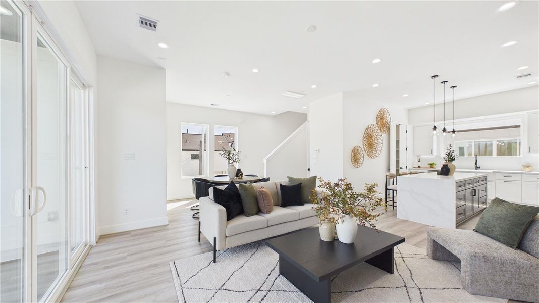Furnished interior view inside a new home in , Houston (Image 18).