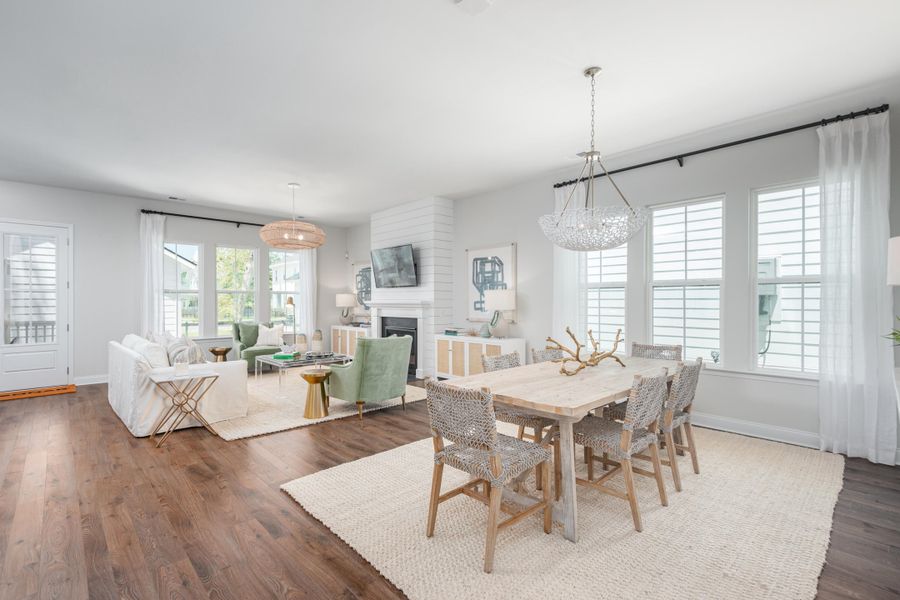 Furnished interior view inside a new home in Heron's Walk at Summers Corner, Summerville (Image 2).