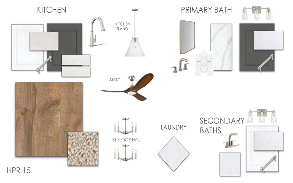 Sample of building materials used in homes in Heron Preserve, Hanahan (Image 3).