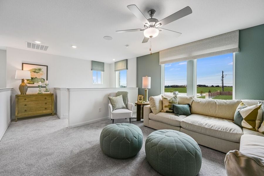 Representative furnished interior of a home built from the Georgetown by Taylor Morrison in River Ridge, Crandall (Image 15).