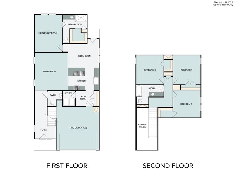 2D floor plan layout of this home in Hymeadow, Maxwell, TX (Image 4).