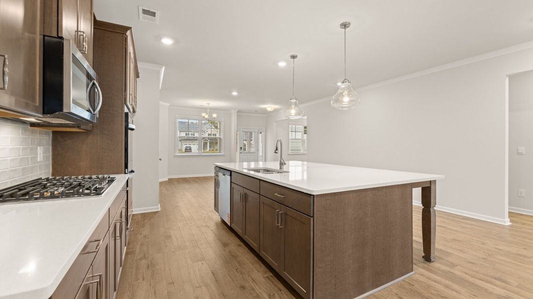 Furnished interior view inside a new home in Heritage Pointe, Senoia (Image 7).