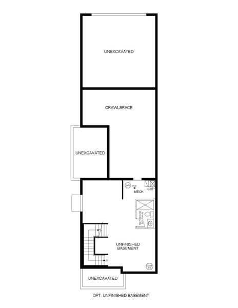 Optional Unfinished Basement