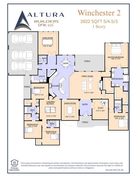 2D floor plan layout of this home in Heritage, McLendon-Chisholm, TX (Image 3).