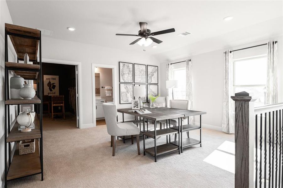 Beazer Homes Wildflower Ranch Brenham Floorplan. This is not a photo of the actual home, but is a photo of the Brenham floorplan.