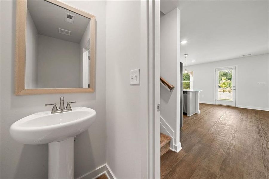 Furnished interior view inside a new home in Crossvine Village, LaGrange (Image 6). Furnished interior view inside a new home in Crossvine Village, LaGrange (Image 6).