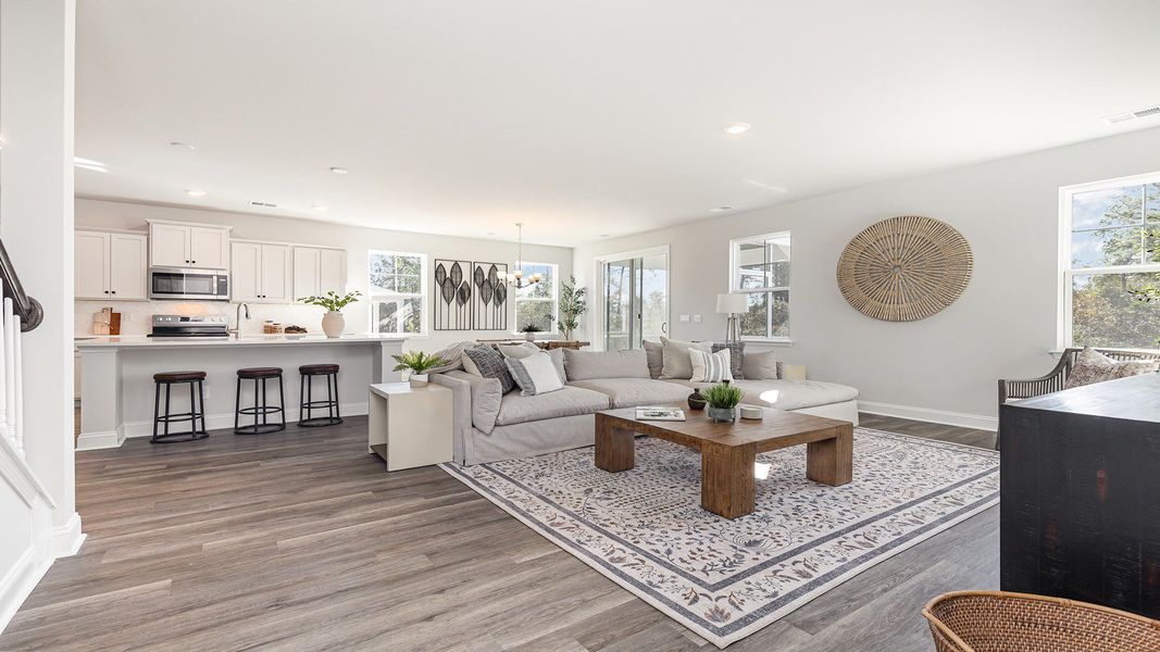 Furnished interior view inside a new home in The Forest at Black Bear, Loris (Image 8).