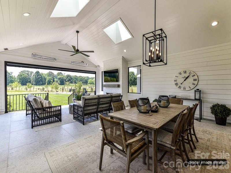 Furnished interior view inside a new home in , Charlotte (Image 26).