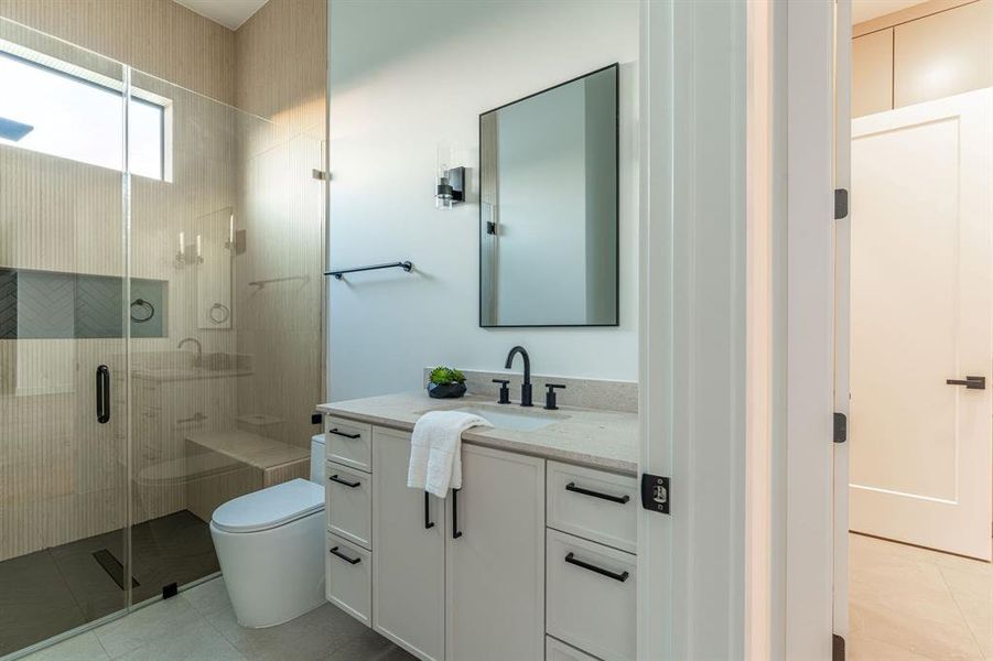 Furnished interior view inside a new home in , Heath (Image 16).