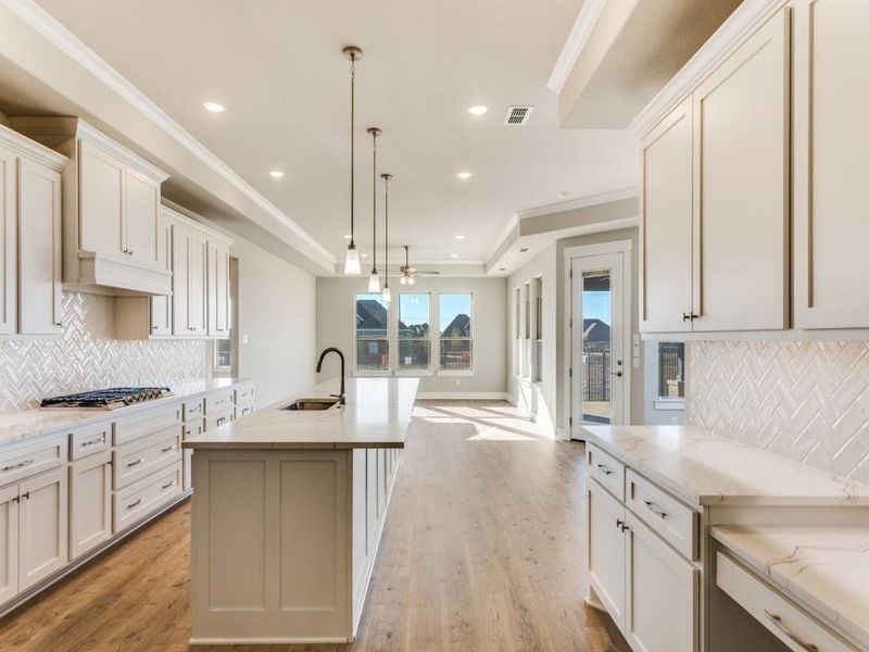 Furnished interior view inside a new home in Ladera at the Reserve, Mansfield (Image 13).