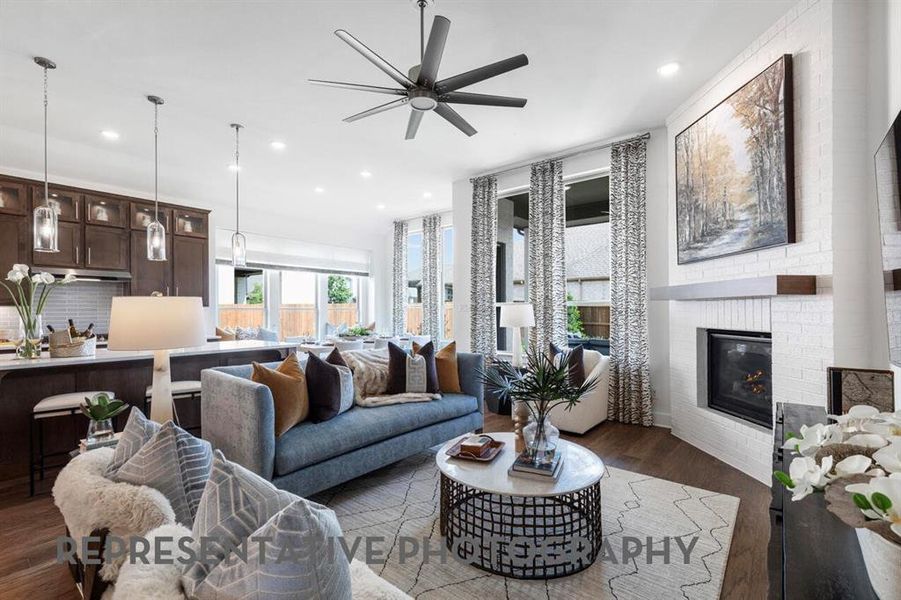 Furnished interior view inside a new home in Tavolo Park, Fort Worth (Image 20).