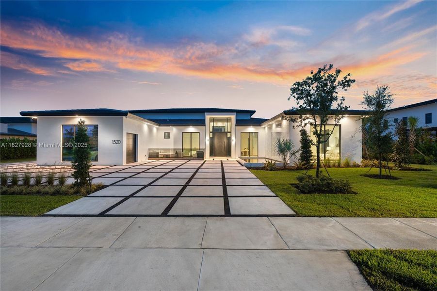Front exterior of a new home in , Davie, FL, highlighting curb appeal (Image 26).