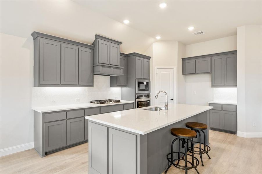 Furnished interior view inside a new home in ArrowBrooke, Aubrey (Image 18).