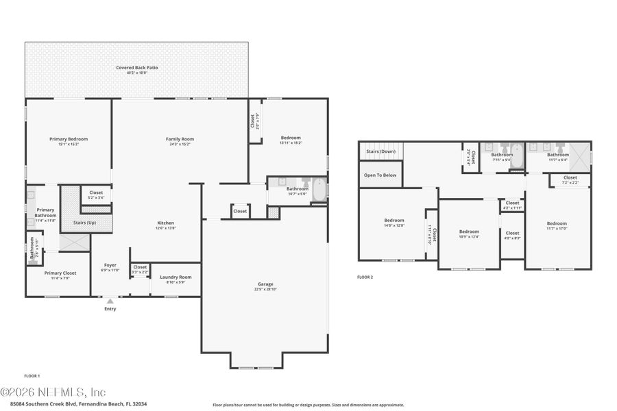 2D floor plan layout of this home in , Fernandina Beach, FL (Image 6).