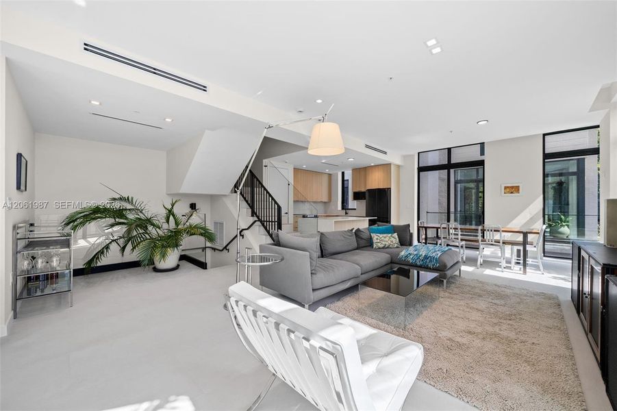 Furnished interior view inside a new home in , Miami (Image 9). Furnished interior view inside a new home in , Miami (Image 9).