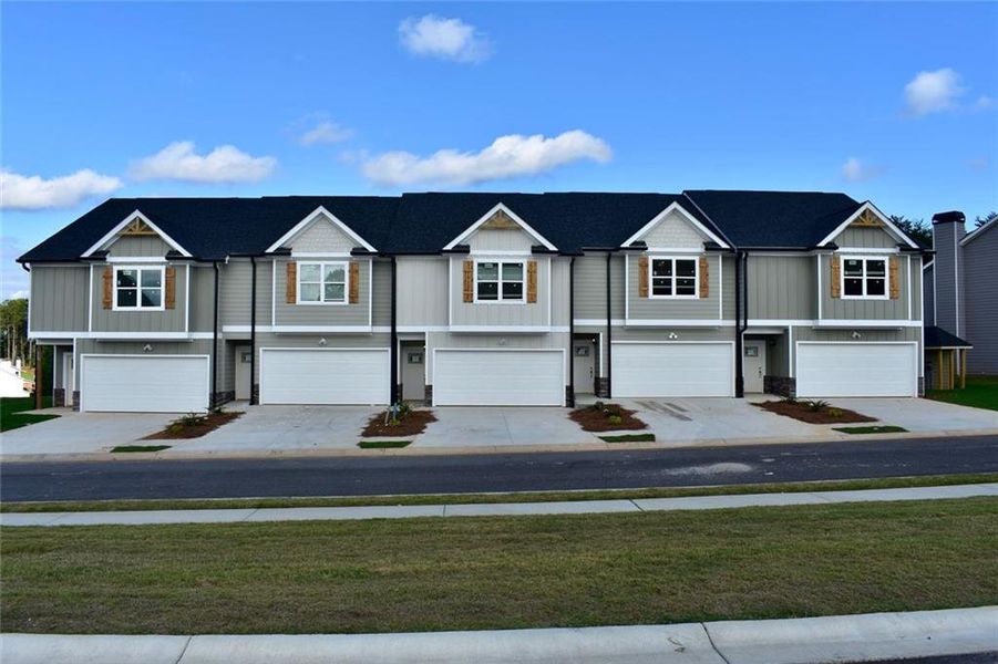 Front exterior of a new home in , Lula, GA, highlighting curb appeal (Image 15). Front exterior of a new home in , Lula, GA, highlighting curb appeal (Image 15).