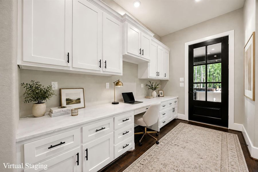 Furnished interior view inside a new home in , New Waverly (Image 12).